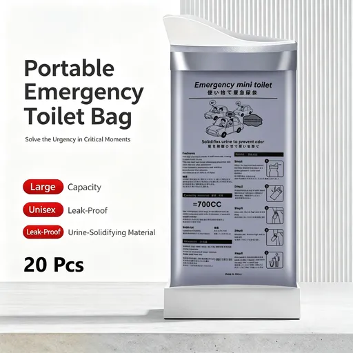 20 Pack Bulk Disposable Emergency Urine Bags, Unisex Car Travel Essential, Leakproof Vomit Bag Mobile Toilet, Perfect Christmas Gift