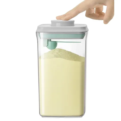 Airtight Food Storage Container Formula Container Formula Dispenser with Spoon -Free Milk Powder Container 2000ML / 2.1Qt / 900g