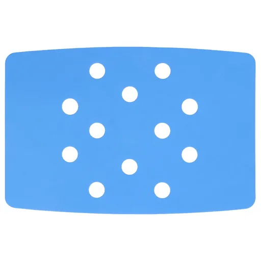 Shower Chair Cushion Paste Fixed Keep Warm EVA Blue Perforation Design Portable Shower Stool Cushion