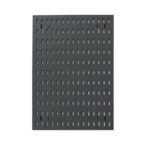 Clip-On Vertical Hole Board Desktop Organizer Punch-Free Office Partition Shelf - Black