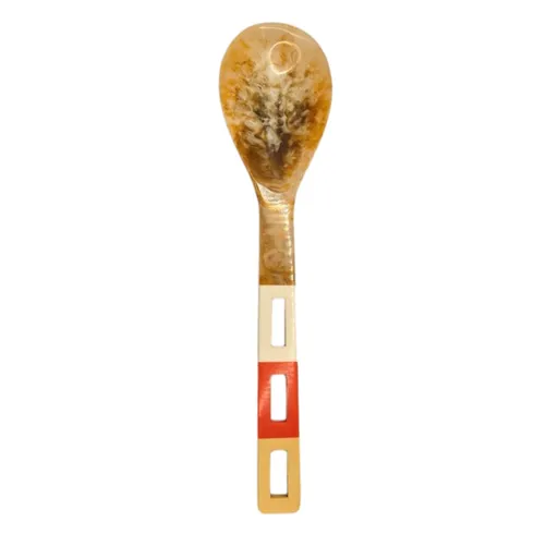 Retro Orange Multi Resin Serving Spoon | Hand-Poured | Food Safe