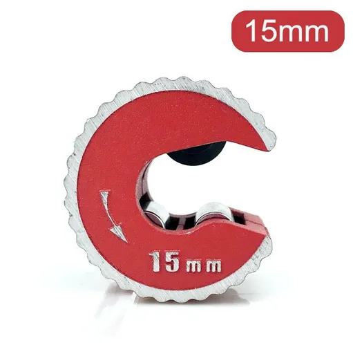 Mini Pipe Cutter Tool with Copper Aluminum PVC Tube Cutting for Plumbing Repair and Small Hardware Fabrication Tasks (CT-111AL(15mm))