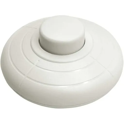 1 pcs ROund Foot Switch White Foot Control Switch For Floor Lamp And Table Lamp