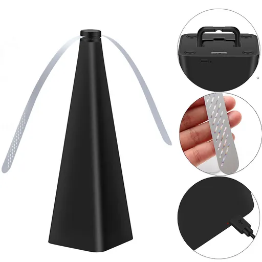 Fly Deterrent with Holographic Blades to Clear Bugs, Mosquitoes, and Flies, Mosquitoes, and Flies, Powered Fly Fan