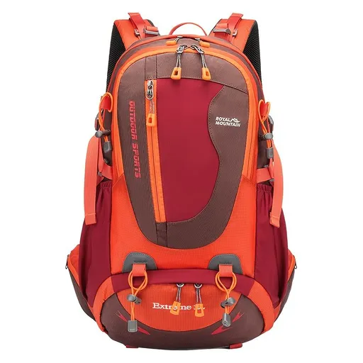 Orange Blue Black Royal Mountain backpack, Extreme 35L backpack, travel backpack, outdoor backpack, high-quality backpack, Australian bush backpack, camping gear, hiking backpack 35L