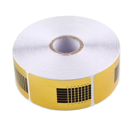 Nail Forms for Nails,500pcs Nail Forms for Nail Tips Guide,Nail Forms For Builder Gel,Nail Forms Roll for Salon Nail Former