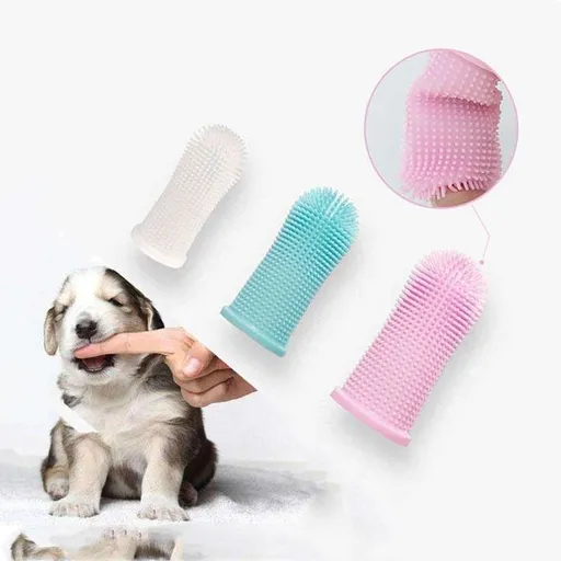 Pet Finger Toothbrush Dog Teeth Cleaning, MultiColor