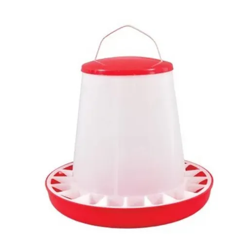 Rooster Farms 1.5Kg Automatic Chicken Feeder - Poultry Hen Feeding Seed Bucket