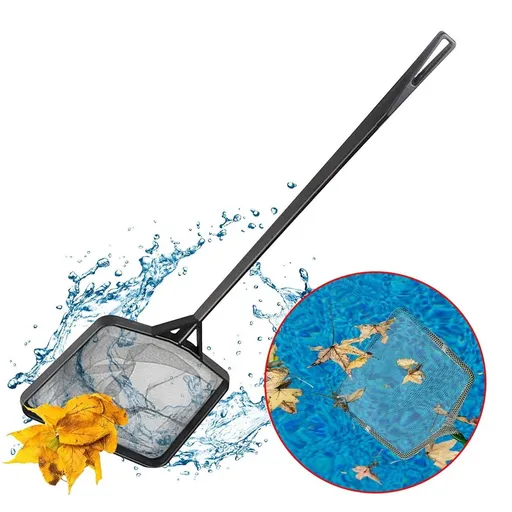 Upgraded Pool Skimmer Net, Ultra Fine Mesh Pool Leaf Net Curved side pool net design Clean the Finest for Pond Small Kid Inflatable Pool, Spa, Hot Tub, Pool Hand Leaf Skimmer Net