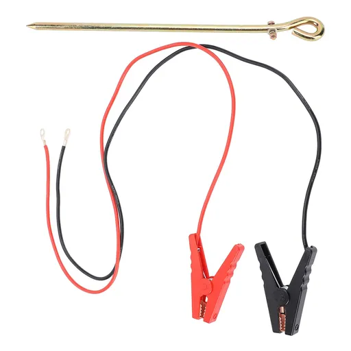 Electric Fence Wire Grounding Rod with Crocodile Clip 100 cm for Generator Electric Fence