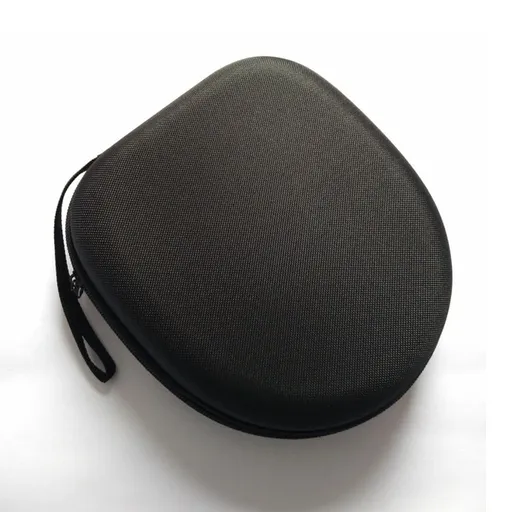 Headphone Case Hard Shell Travel Bag Large Black