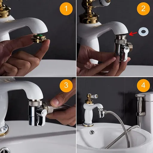 Three Way Faucet Water Diverter for Washing Machine