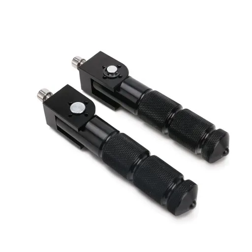 Black CNC Folding Motorcycle Bicycle Foot Pegs Rear Footrest Peg Footpeg For Mini Bike Parts Motorcycle Pegs