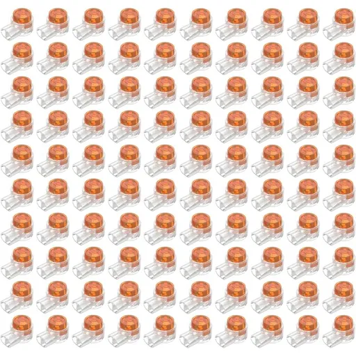 100pcs Scotchlok UY Waterproof Connector, Resin Filled Cable Connectors Wire Terminals for Garden & Outdoor Robotic Lawn Mower