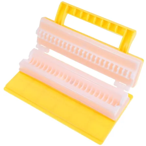 Bbq Skewer Maker Yellow Handheld Meat Skewer Tool for Grilling