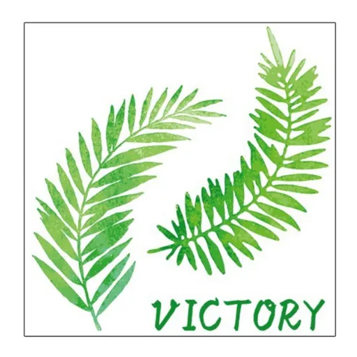 Modern Fresh Style Nordic Leaves Pattern Decoration Wall Sticker for Bedroom Living Room