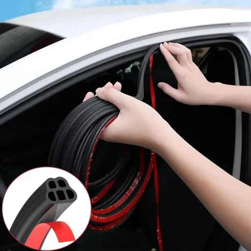Car Door Gasket Self-Boats Trucks, Recreational Vehicles Adhesive Car Door Gasket Rubber Gasket Protection, 5M