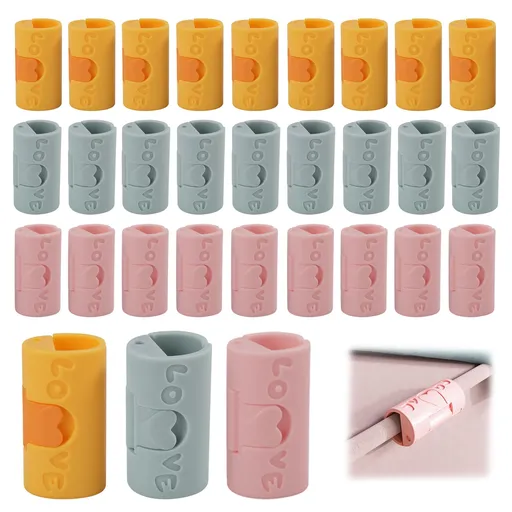30 Pieces Non-Slip Clothes Pegs for Laundry, Hangers and Clotheslines, Windproof Clips for Trousers, Socks and Delicate, Assorted Colours
