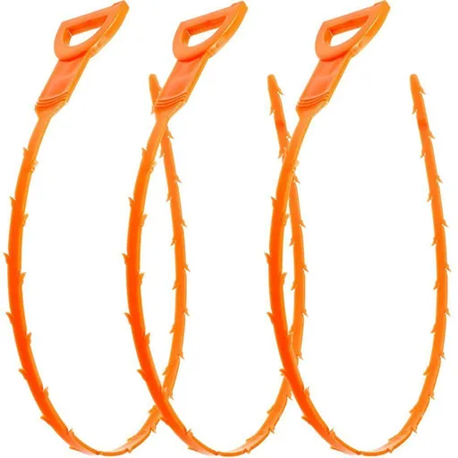 4 Pack 19.6 Inch Drain Snake Hair Drain Clog Remover Tool (4 Pack 19.6 Inch) Shower drain kitchen sinks and bathtubs