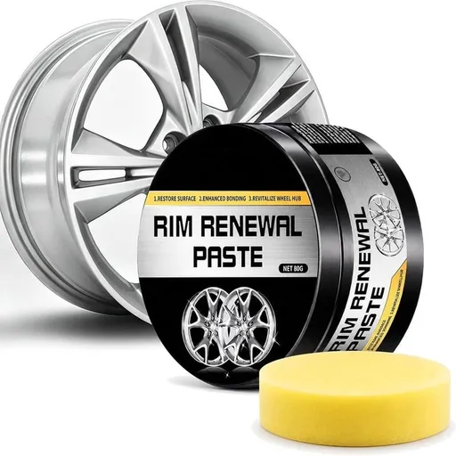 Rim Renewal Paste, Multi-Purpose Scratch Restoration Polish for Alloy Wheels Motorcycles, High-Gloss Metal Restorer for Scratches & Dull Surfaces