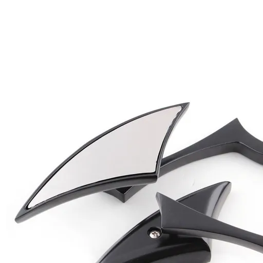 8mm/10mm Black Motorcycle Universal Blade Rear View Side Mirrors Compatible for Street Bike Chopper Softail Dirt Bike