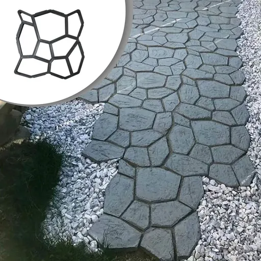 Reusable Concrete Walkway Mold, DIY Path Paving Mould, Durable Patio Stepping Stone Maker, Outdoor Garden Pavement Form, Walkway Paver Template, DIY Concrete Path Mold for Yard Landscape