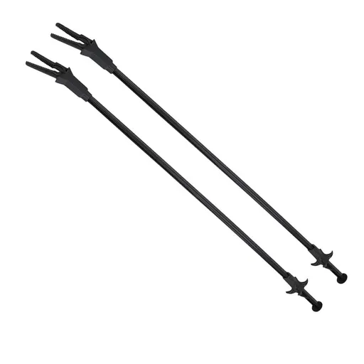 Durable Black ABS Plant Tweezers, Long, for Aquarium, Portable, 2Pcs