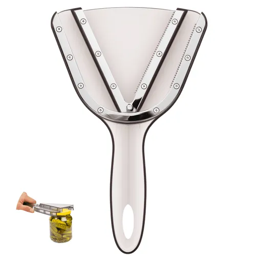 Jar Opener for Seniors with Arthritis Effortless Lid & Bottle Opener for Weak Hands Simple Twist Jar Opening Tool for Small & Large Lids - Practical Gift for Elderly Gray