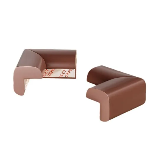Corner Protector for Baby (4 Large Corners) -Heavy-Duty Soft Rubber Foam Furniture Corner Bumper Guards Coffee Brown