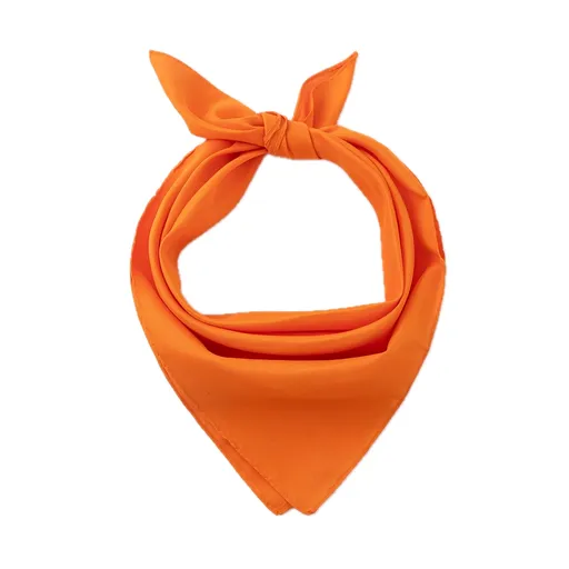 Plain Bandana 100% COTTON Head Wrap Durag Bandanna Summer Biker Scarf Mask - Orange