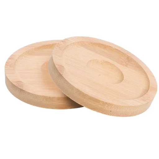 2-Pack Round with Holder, Unique Cup and Wine Bottle for Table and Drink Stability