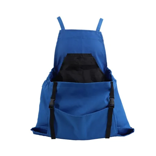 Gardening Apron, Garden Apron with Quick Release Pockets,Water Resistant Oxford with Adjustment Cross Strap,blue