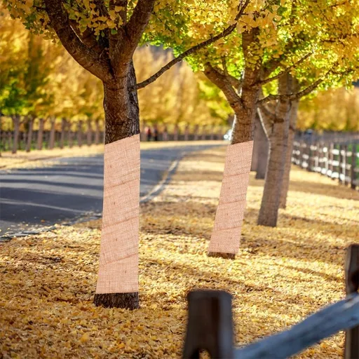 Fabric Tree Wraps Brown Easy to Use Winter Garden Protection