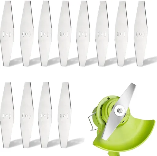 12 Pieces - Grass Trimmers Replacement Blade - 15cm General - Grass Trimmer - Brushcutter - Replacement Blades - Replacement Small Blades - Metal Grass Trimmer - Accessories - Blades - Small Blades - Suitable For All Common Lawn Mowers, Brushcutters