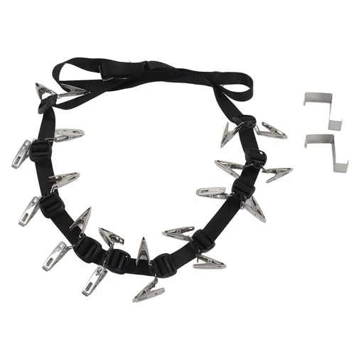 Hat Rack Stainless Steel Wall Mounted Practical Hat Organizer for Home Door Black