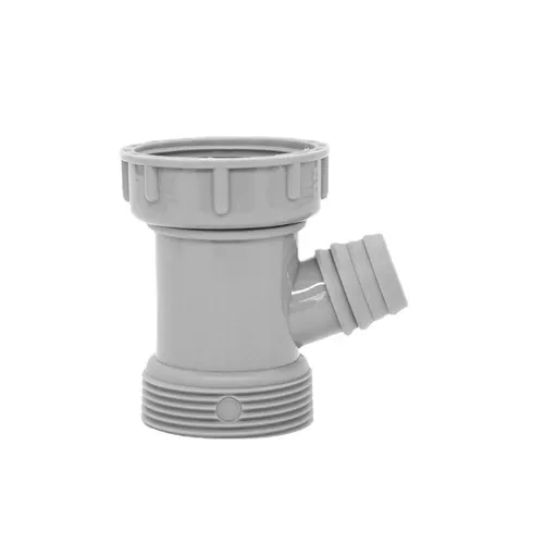 Kitchen Sink Drain Pipe Adapter Wye, Y-Shaped Strainer Connector Waste Outlet Male Female Thread Fitting with Dishwasher Input