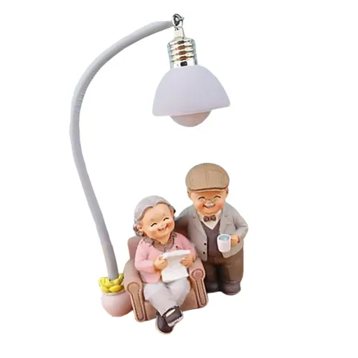 Couple Statue Love Elderly Statue Resin Couple Statue Wedding Anniversary Birthday Valentine's Day Gift