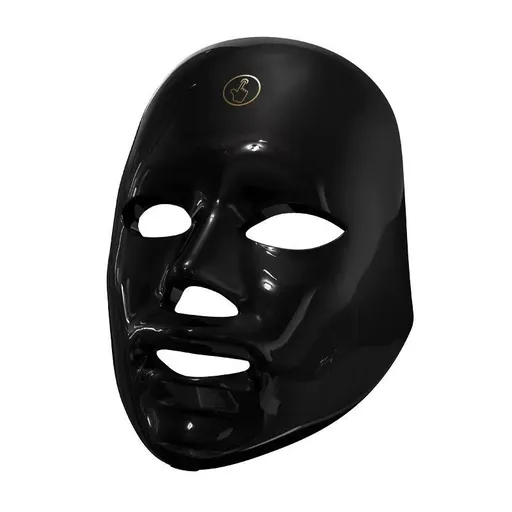 Red Light Mask for Face, 7 Color Red Light Facial Masks, At-Home Facial Care Device, Portable, Cordless, and Rechargeable - Black - Size 230mm