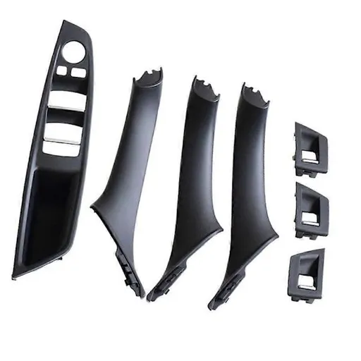 For 5 Series F10 F11 520D 525D 530D 535I LHD Door Handle (Black), ABS material, direct exterior replacement, vehicle trim repair, Black Color