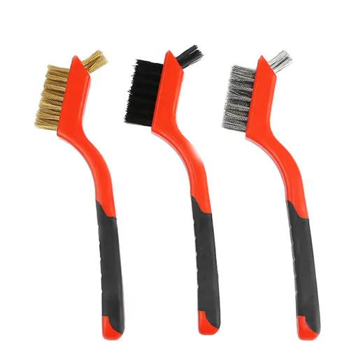 3 Pack Small Wire Brush Brass Wire Brush, Brass Brushes for Cleaning, Brass Brush Tool Rust Remover for Metal
