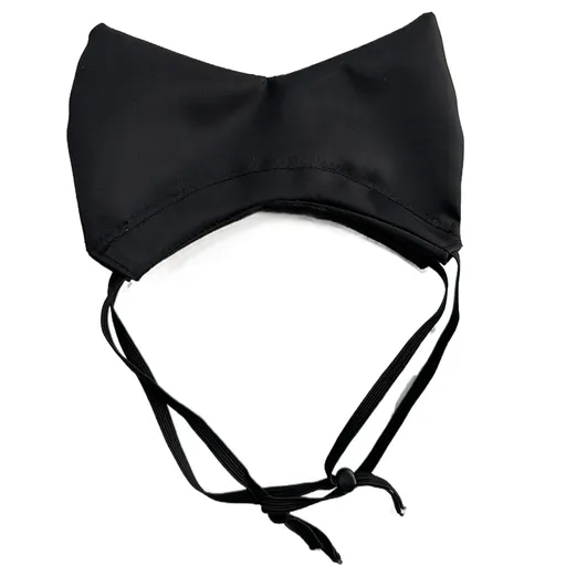 Black Professional 2-Piece Adjustable Waterproof Pet Shower Cap | Ear Protection for Cats and Dogs | Bathing and Swimming Accessory