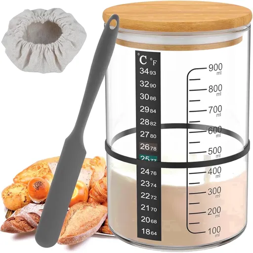 Sourdough Starter Jar Kit with Feeding Tools