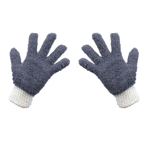 Microfiber Dusting Gloves for House Cleaning | Reusable Washable Cleaning Mitts for Windows, Blinds, Furniture & Car Interior | 1 Pair
