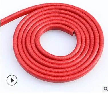 Ning z Car Door Anti Collision Strip Rubber Steel. Red