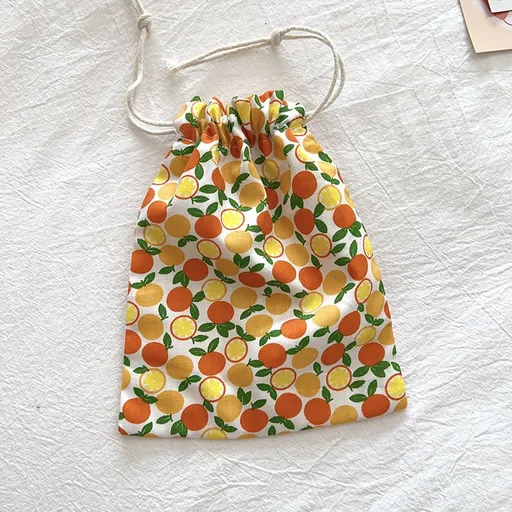 Dear Cotton Travel Storage Bag BYBY-198 Yellow Orange-cotton material