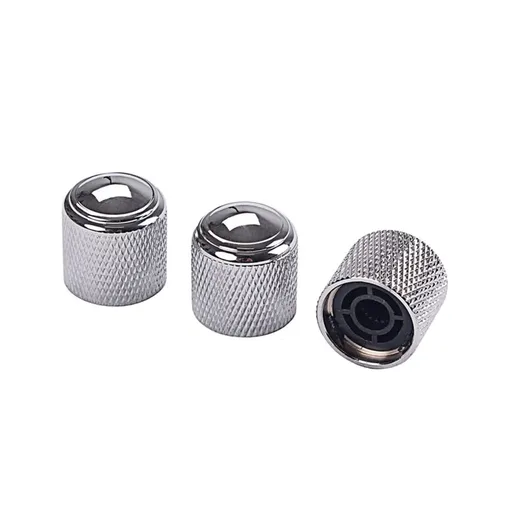 Guitar Knobs Chromes Plated Professional Electric Basses Guitar Replacement Knobs for Basses