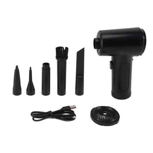 Air Duster With LED Light Cordless 68W High Power Simple Operation 3 Gears Dust Blower for Computer Keyboard Car Electric Devices