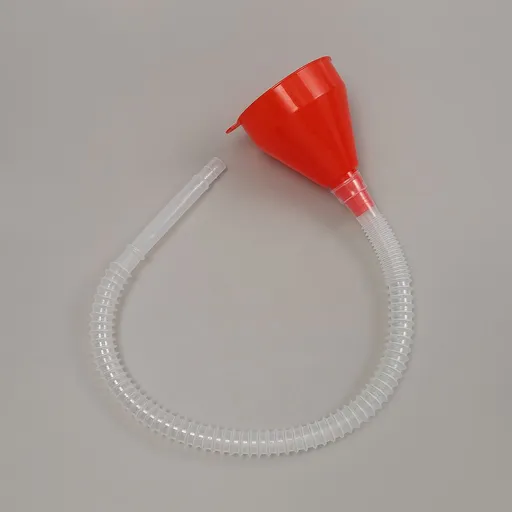 Flexible Fuel Funnel with Long Hose Plastic Small Wide Mouth Filling Funnel Car Funnel for Engine Oil Gas Fuel Gasoline Diesel