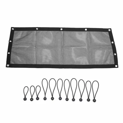 Window Net Compatible Windshield, Airflow UTV Soft Rear Window Shields Against Debris 5 Min Installation Mesh Net