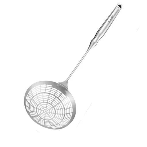 Spider Strainer Stainless Steel Wire Skimmer Spoon Heat Resistant Long Handle 8 Inch Silver